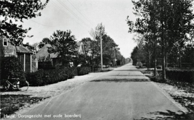 Zwetteweg met zicht naar de dorpsstraat  ± 1960